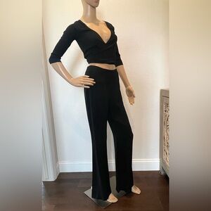 90’s Moschino Cheap and Chic Black Sheer Top Size 6 Vintage